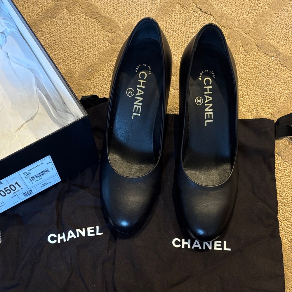 Authentic Chanel Black Women's Shoes